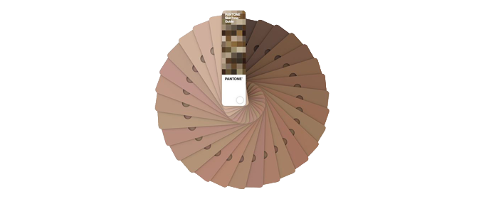 pantone retusch hudtoner